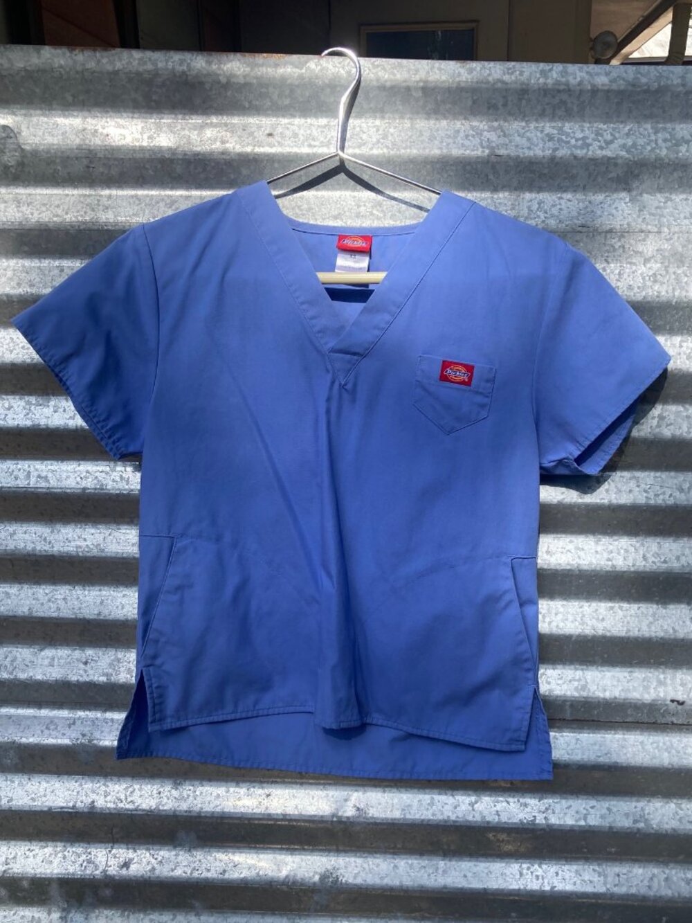 Dickies Women's Medical V-neck Scrub Top Ciel Blue XS